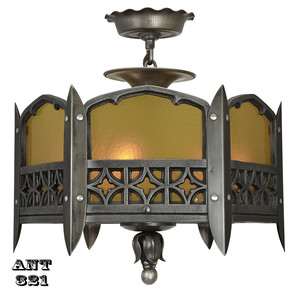 Gothic or Arts and Crafts Style Low Ceiling Light (ANT-321)