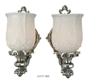 Edwardian Style Pair of Nice Wall Sconces (ANT-363)