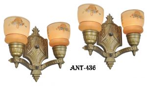 Pair of Circa 1920-1935 Art Deco Wall Sconces (ANT-436)