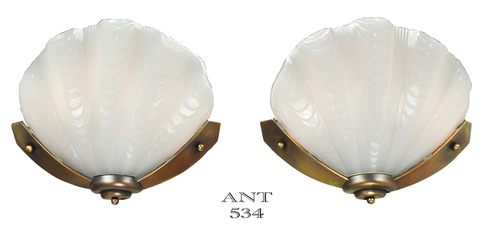 Clamshell wall sconce cheap