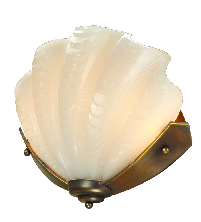 Clamshell sales wall sconce