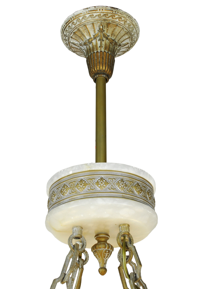 Vintage Hardware & Lighting - Art Deco Grand Alabaster ... wiring a switch to a light fixture 