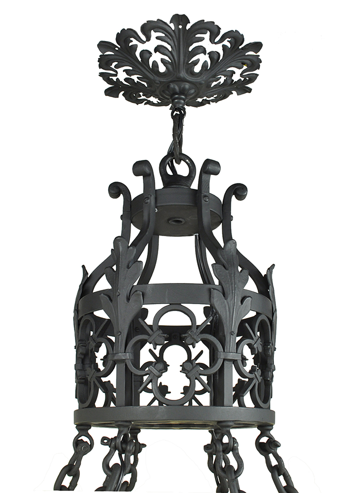 Vintage cast outlet iron chandelier