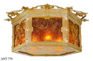 Antique Edwardian Close Ceiling Light Flush Mount Lighting Fixture (ANT-770)