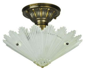 Antique Glass Ceiling Bowl Light Fixture (ANT-808_BOWL)