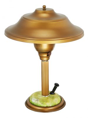 Art Deco Streamline Desk Lamp with Pen Holder Antique Table Light (ANT-887)