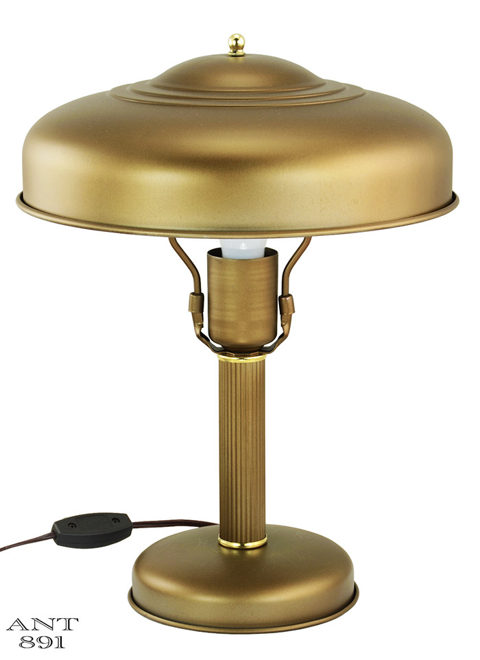Vintage table lamp with metal shade new arrivals