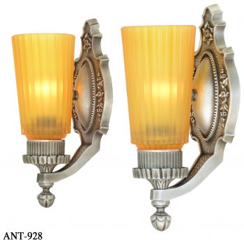 Edwardian Art Deco - Great pair of 1920 Wall Sconces (ANT-928)