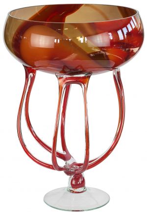 Fine Art Glass "Reef" Bowl by Jozefina (ANT-SR144)