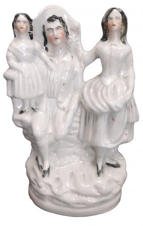 Gentleman with Daughters Staffordshire Figure (ANT-SR164)