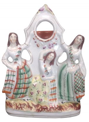 Faith Hope Charity Pocket Watch Holder Staffordshire Figure (ANT-SR166)