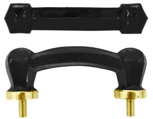 Black Glass Bridge Handle (B-44BL)