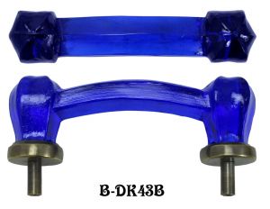 Colbalt Blue Glass Bridge Handle (B-43B)