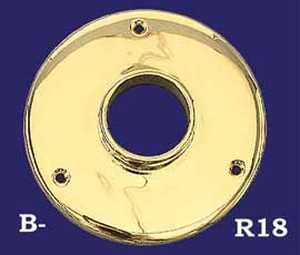 Solid Brass Floor Flange for 2" OD Bar Rail (B-R18)
