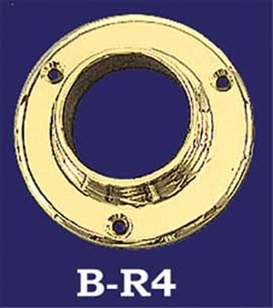 Brass Wall Flange for 2" Bar Rails (B-R4)