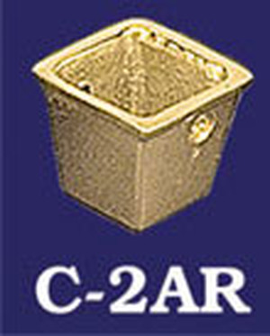 Vintage Furniture Square Leg Toe Cap 3/4" Opening (C-2AR)