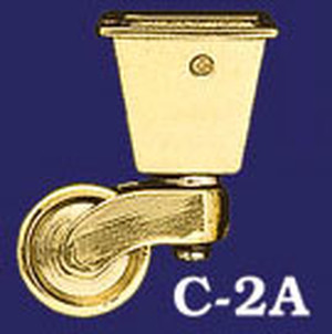 Vintage Furniture Square Cup Caster 3/4