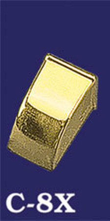 Vintage Furniture Stamped Brass Toe Cap 7/8" (C-8X)