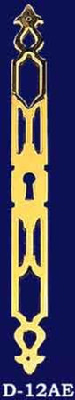 Recreated Period Design Pierced Brass Door Or Cabinet Keyhole 9 1/2