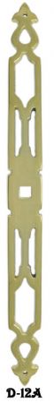 Pierced Brass Backplate Escutcheon 9.5" (D-12A)