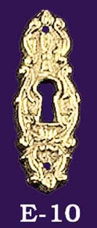Cast Brass Keyhole Escutcheon (E-10)