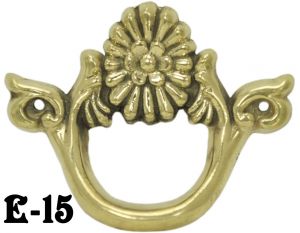 Cast Brass Drawer Pull Without Keyhole (E-15)