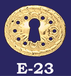 Queen Ann Horizontal Keyhole Escutcheon (E-23)