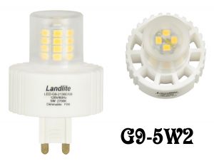 LED Bulb Mini Lamp G9 Base 5 Watt 2700K - Dimmable (G9-5W2)