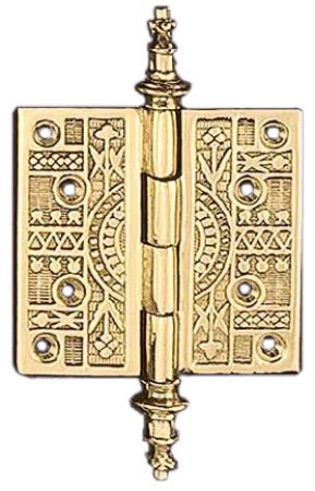 4" x 4" Eastlake Steeple Tip Door Hinge (H-12)
