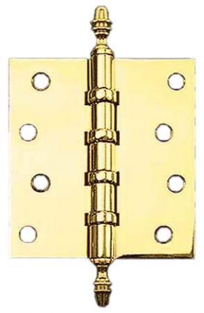 3" x 2 1/2" Hinge with Acorn Finials (H-3025-A1F)