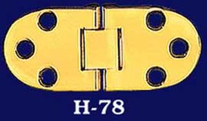 Pair of Sewing Machine Hinges 2 3/4" x 1 3/16" (H-78)