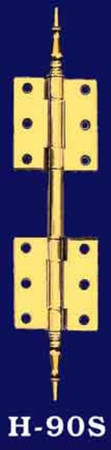 Furniture Barrel Hinge 10" Brass (H-90S)