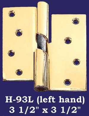 Left Hand 3 1/2" x 3 1/2" Door Lift Hinge -  (H-93L)