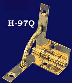 Small Jewelry Box Quadrant Hinges - Pair (H-97Q)