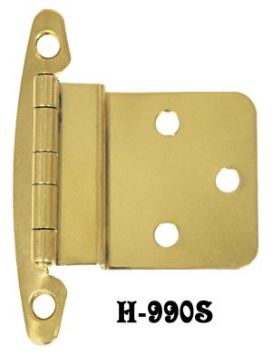 Brass 3/8" Offset Hinges Pair (H-99OS)