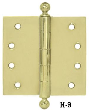 Extruded 4" x 4" Ball Finial Hinges (H-9)