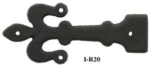 Small Decorative Iron Strap Hinge (I-R20)