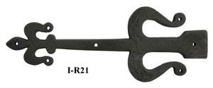 Decorative Black Iron Strap Hinge (ZIR-300)