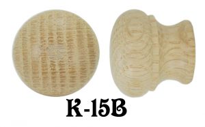 1" Wooden Victorian Style Economy Knob (K-15B)