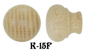 1 3/8" Diameter Oak Victorian Style Knob (K-15F)