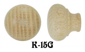 1 5/8" Diameter Oak Victorian Knob (K-15G)