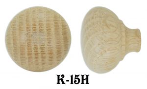 2" Oak Victorian Wooden Knob (K-15H)