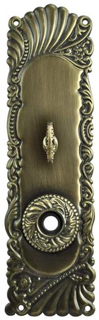 Victorian Corbin Recreated Roanoke Door Plate with Turnlatch 10