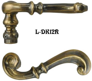 Vintage Brass Lever Door Handles Old Brass Antique