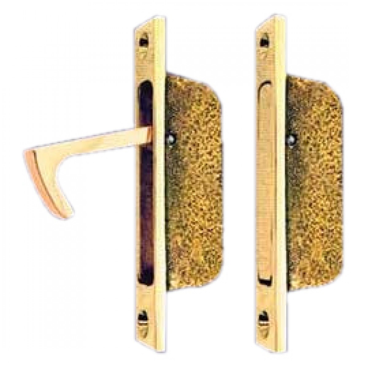 Brass Vintage Pocket Door Hidden Pull (L148)
