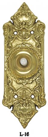 Victorian Sargent Rococo Doorbell Push Button Circa 1910 (L-16)