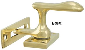 Vintage Style Window Casement Latch or Door Latch with Mortise Strikeplate (L-38M)
