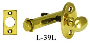 French Door Bolt - Brass Deadbolt 1/2" By 3 1/4" (L-39L)