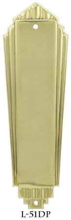 Art Deco Door Push Plate (L-51DP)