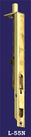 Narrow Mortise Slide Bolt 3/4" X 8" (L-55N)